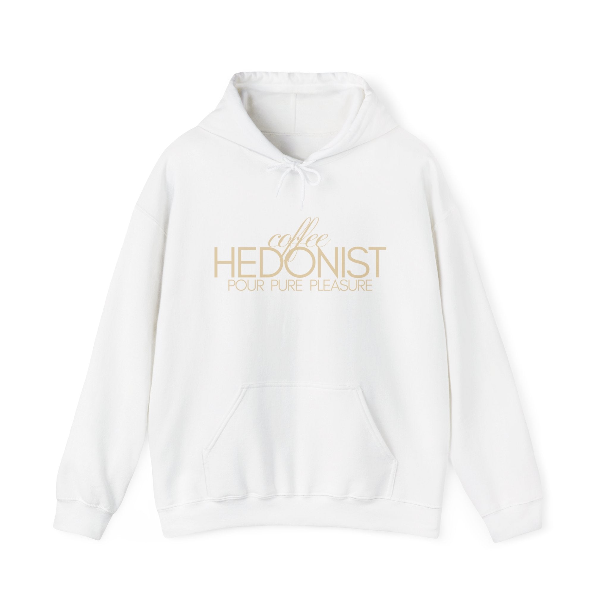 Coffee Hedonist Hoodie — Cozy Coffee Lover Graphic Sweatshirt