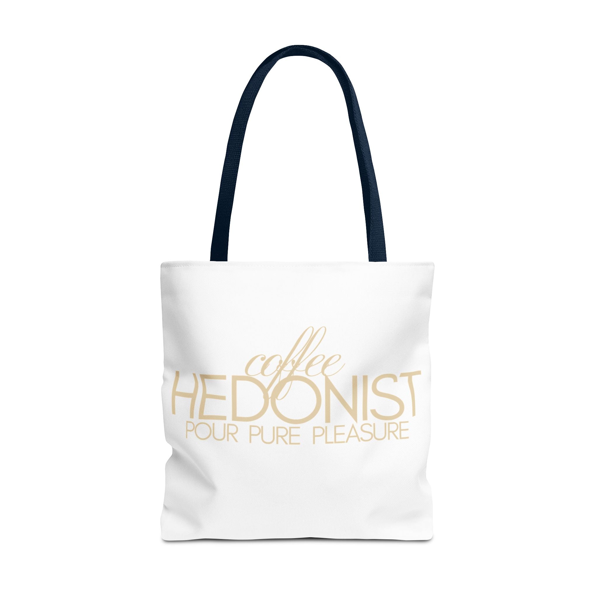 Coffee Hedonist Tote Bag – Funny Coffee Lover Canvas Tote, AOP