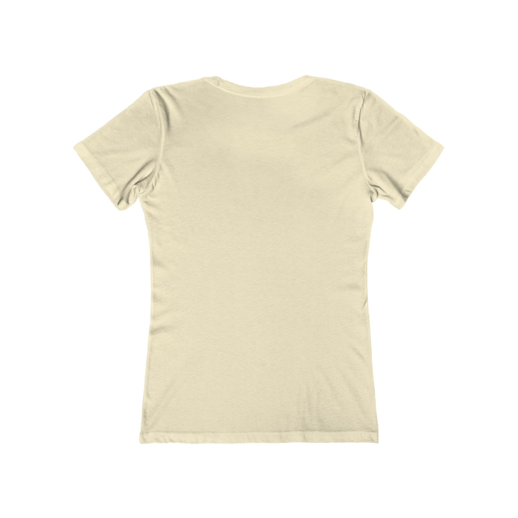 Coffee Hedonist T-Shirt — Boyfriend Tee for Women - Minimal Chest Logo