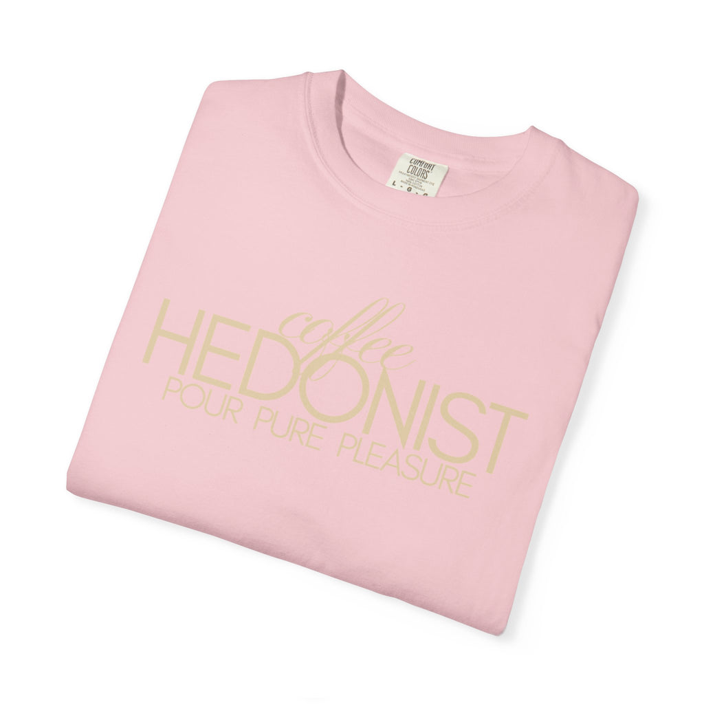 Coffee Hedonist T-Shirt — Retro Script Coffee Lover Tee